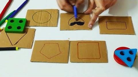 Shapes Matching Game For Kids|| Home Schooling||DIY activities