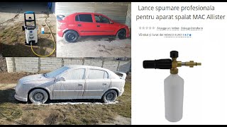 Mac Allister aparat spalat presiune, adaptor Lance Spumare Spuma Activa Zapada Frisca Spalare Auto