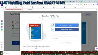 cs304 quiz 1 solution fall 2023 100% verified answers