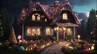 Fantasy-Themed Inspired Hansel & Gretel Candy House Ambience 🍭🍫🌩 | Music Box & Thunders | 1 Hour screenshot 5