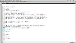 JSON arrays in Objects