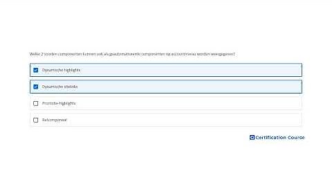 Welke 2 soorten componenten kunnen ook als geautomatiseerde componenten op accountniveau worden weer