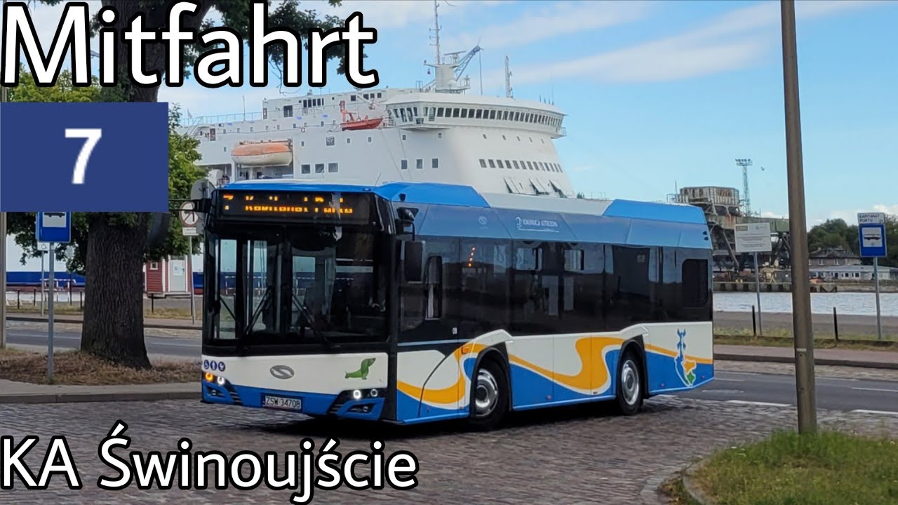 Mitfahrt | Solaris Urbino IV 10,5 | Linie 7 | Kapitanat Portu - ZalewowaPętla