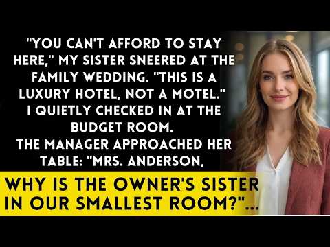 Sister Said I Couldn't Afford Her Wedding Hotel—Until the Manager Called Her the Owner’s Sister