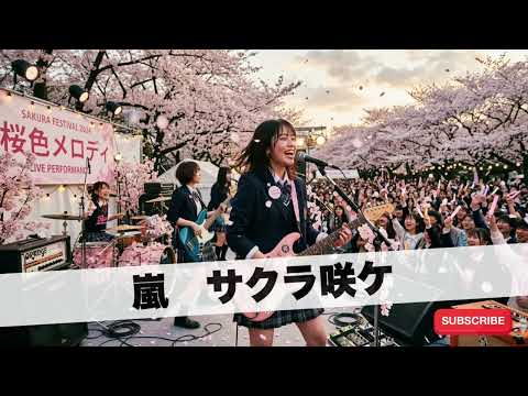 嵐　サクラ咲ケ｜Japanese Girls AI Rock Band｜邦楽カバー