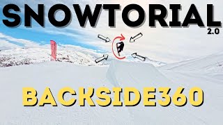 Backside 360 ββSnowboard Tutorial π | How to Land a Backside 360 ββin the Park (Step-by-Step)