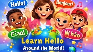 Learn Hello Around the World 🌍 | Kids Dance Song