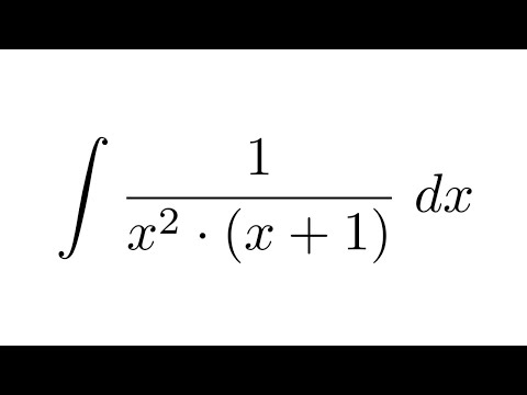 Integral of 1/(x^2)(x+1)