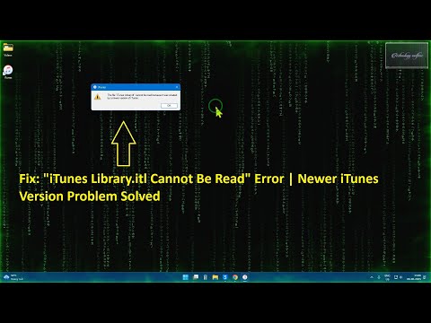 How to Fix The file iTunes Library.itl Cannot Be Read (Newer Version Error)✅
