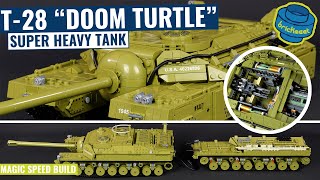 T-28 "DOOM TURTLE" Super Heavy Tank - Panlos 628010 (Speed Build Review)