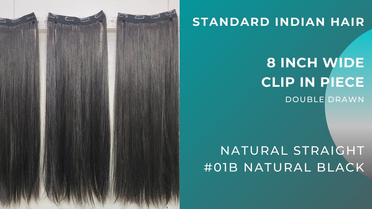 Best 8 Inch Wide Clip In Hair Extensions - YouTube