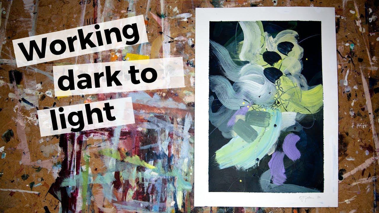 Painting video working dark to light YouTube