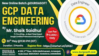 GCP DATA ENGINEERING Online Training @ DURGASOFT