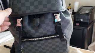 Louis Vuitton ZACH Backpack Review Damier Graphite Authentic Sporty Urban  Men's Large Luxury 