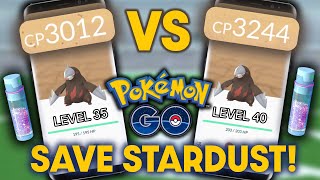 SAVE STARDUST and *ONLY POWER UP TO LEVEL 35* in POKEMON GO | #shorts screenshot 1