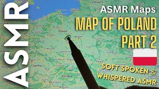 Map of Poland 🇵🇱 (part 2) [ASMR Maps]