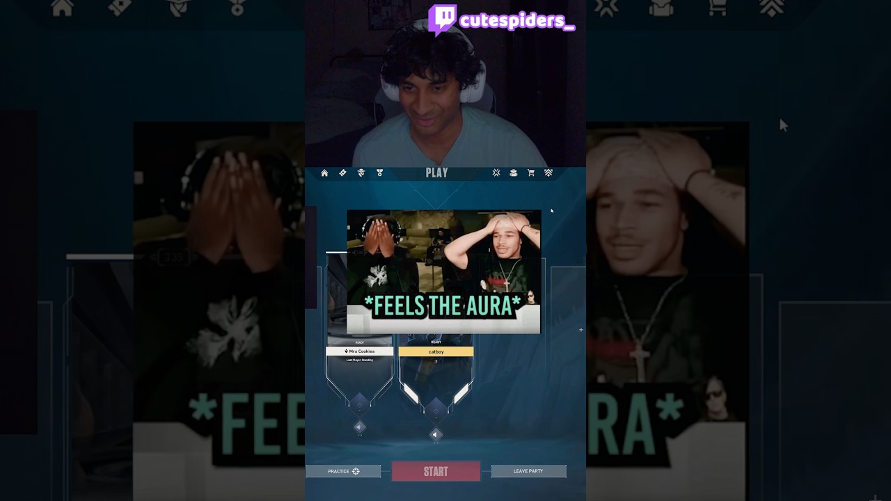 *feels the aura* (FULL VID ON YT) #valorant