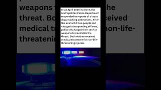 Chaos in the Streets: MPD Opens Fire on Aggressive Dog! 🚔🐕 #dog #news #shorts
