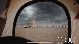 10 Minute Timer - Soothing Music with Rain in the background