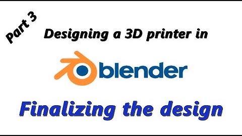 Designing a 3D printer in Blender | Part 3 | Based on the BLV MGN Cube