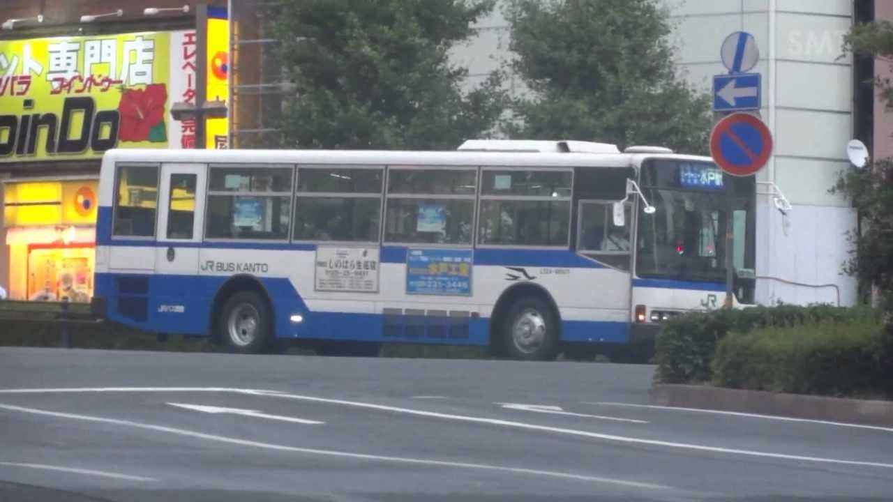 【3DFHD】水戸駅北口でのバス撮影(2012.08.11夕方～夜)