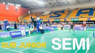 GNANA DATTU V/S NISHCHAL CHAND YONEX-SUNRISE INDIA SUB JUNIOR BADMINTON RANKING TOURNAMENT SEMI