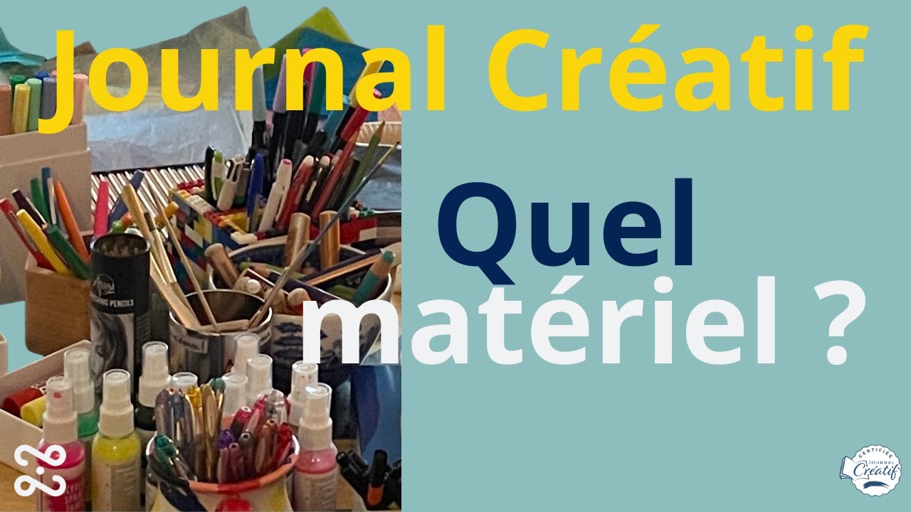 Mon matériel de Journal Créatif en écriture, dessin et collage