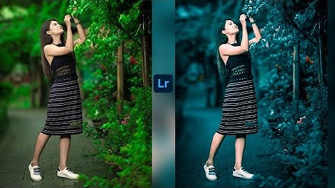 Lightroom Blue Dark effect photo editing tutorial | lightroom background colour change preset