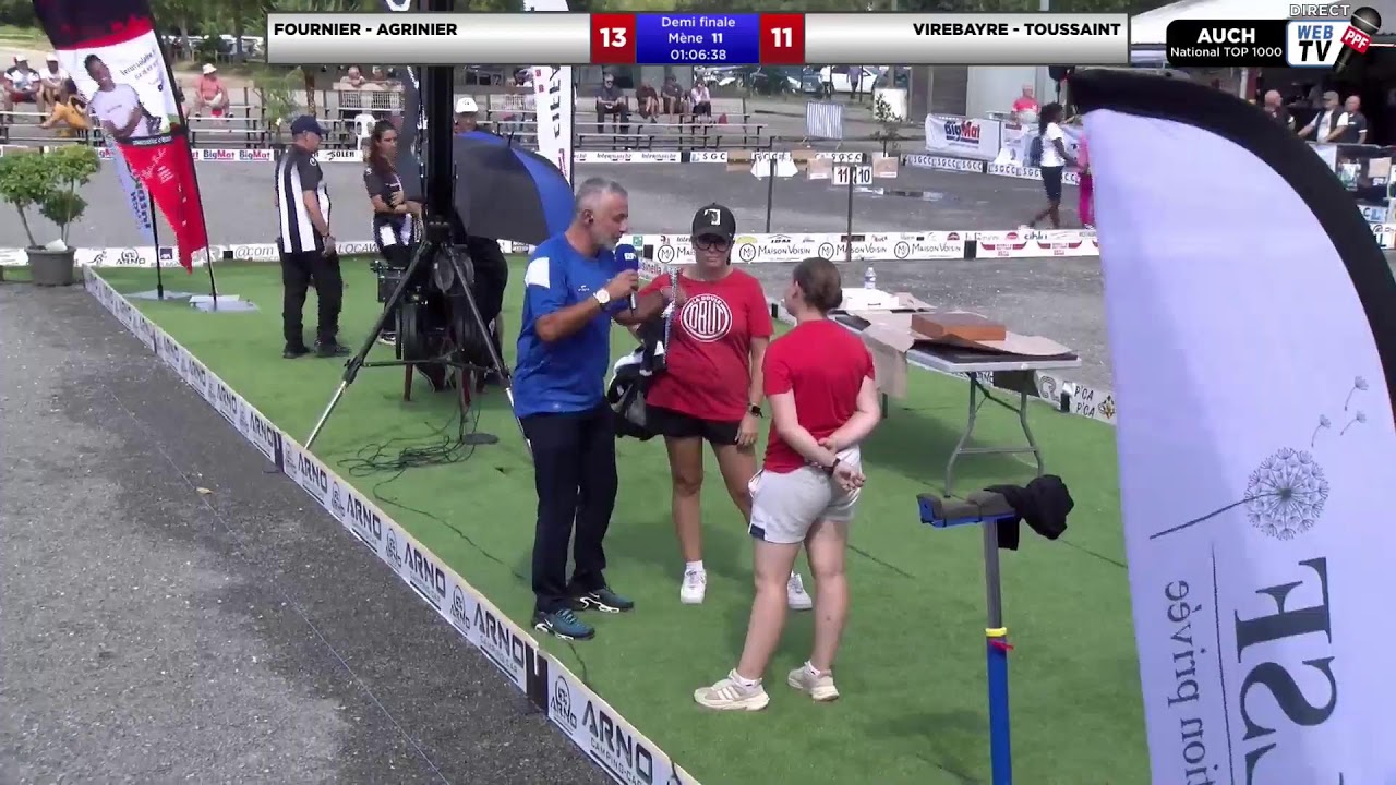 Miniature : Web TV PPF TOUR 2024 National TOP 1000 AUCH - Demi Finale féminin Equipe FOURNIER contre VIREBAYRE