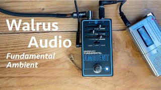 【最終値下げ】WALRUS AUDIO FUNDAMENTAL AMBIENT Amazon.com: Walrus Audio Fundamental Series Ambient Reverb