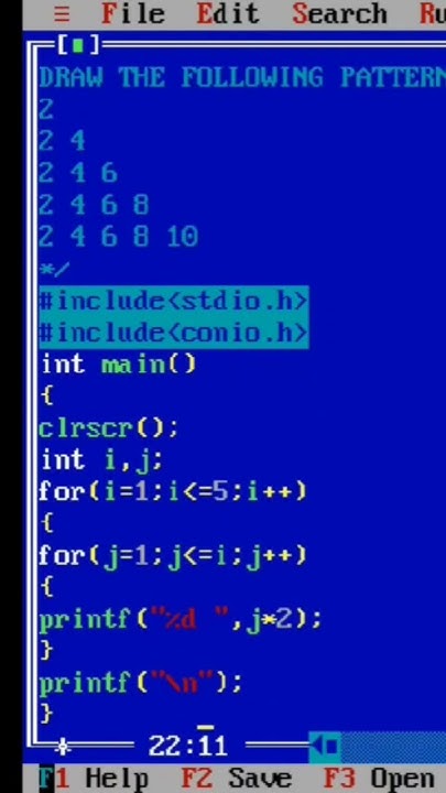 Pattern Program in C Programming - YouTube