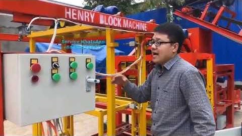 how to install QT4-25 automatic hollow concrete block machine guild video of paving brick machine