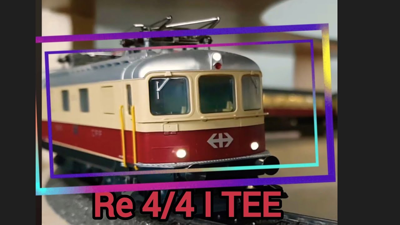 Re 4/4 I TEE SBB CFF FFS, Train rapide TEE  Bavaria + Helvetia