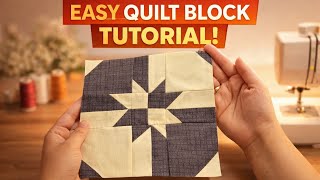 WOW 😍⭐️ The Easiest Star Quilt Block EVER! 🧵🔥