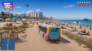 GTA 6 NEW Gameplay Leak, Bus On Beach, Lucia, CyberLeek, Map Leaks. Trailer 3 (Grand Theft Auto VI)