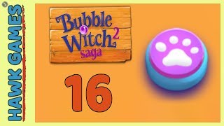 Bubble Witch 2 Saga Level 16 Hard (Animals mode) - 3 Stars Walkthrough, No Boosters screenshot 5