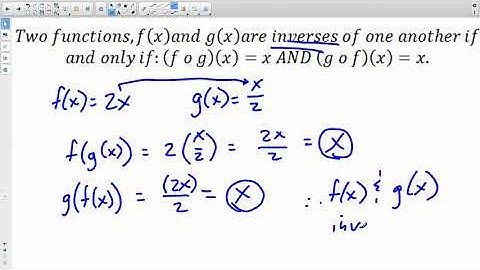 Using Compositions to Prove Functions are Inverses