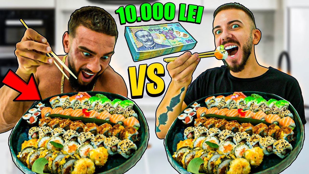 100 SUSHI CHALLENGE cu DORIAN POPA pe 10.000 LEI