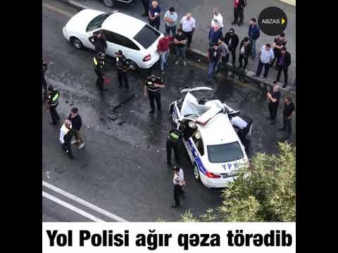 Yol polisləri Bakıda ağır yol qəzası törədiblər