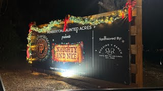We Went To The Craziest Christmas Event Ever! | Pemberton Haunted Acres: Naughty And Nice