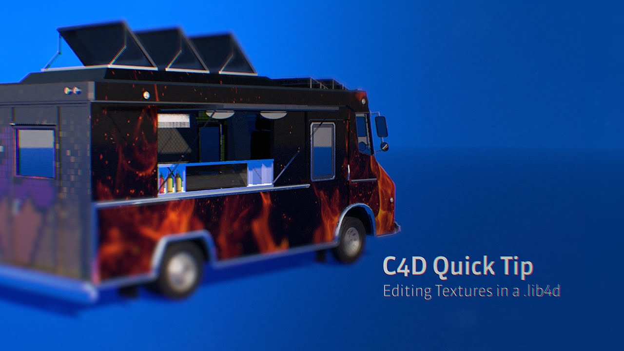C4D Quick Tip: Modifying Textures From .lib4d Models - YouTube