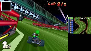 Mario Kart DS #076 150cc Flower Cup with Luigi