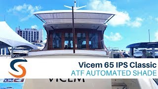 Vicem Yachts 65 IPS Classic with SureShade Automated Boat Shade