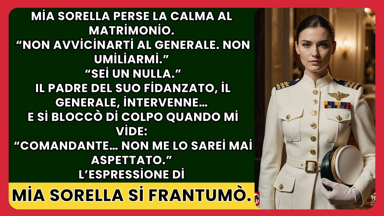 «Evita i VIP», mi disse al matrimonio — poi il Generale entrò e disse il mio nome.