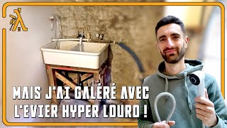 Installer simplement un évier avec douchette