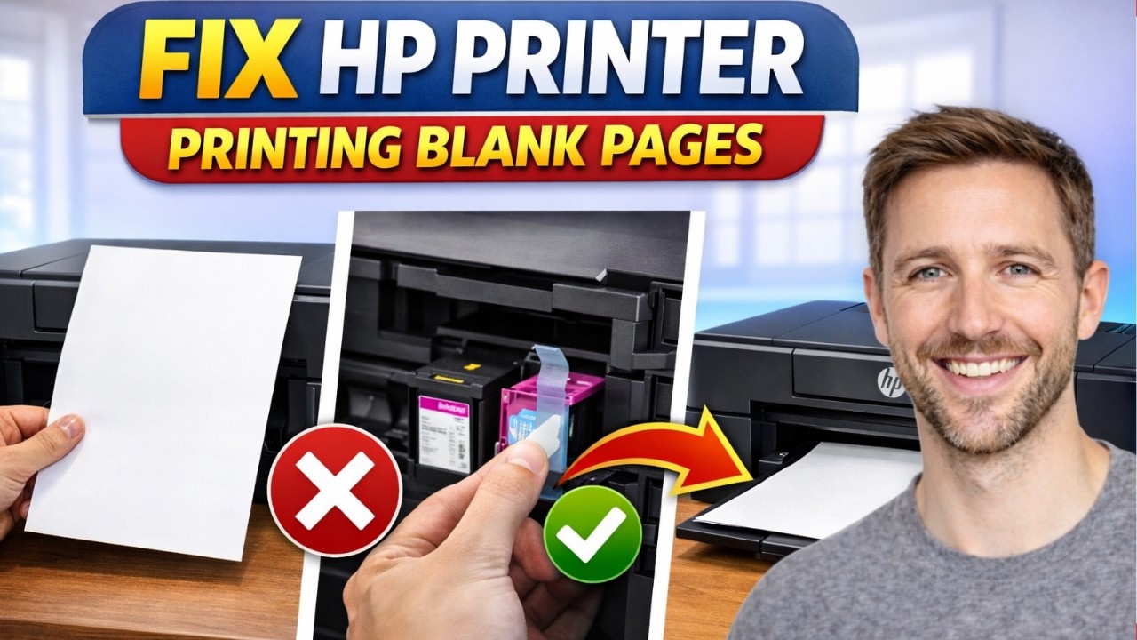 How To FIX HP Printer Printing Blank Pages (EASY) 2026 - YouTube
