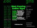 The Most Cunning Zodiac Signs Ranked #zodiac #zodiacsigns #astrology #horoscope #tarot