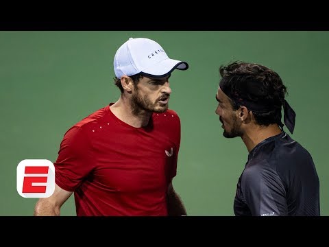 Andy Murray and Fabio Fognini react after heated Shanghai Masters match | ATP Tour