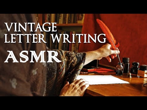 Old Fashioned Letter Writing | Cozy Cinematic Asmr