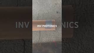 Laser tool blasting rust off metal
